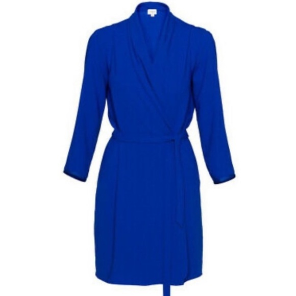 Aritzia Wilfred Franca Wrap Midi Dress 1/4 Sleeve